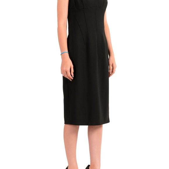 Dolce & Gabbana Women's Black Pencil Dress US L IT 44 - Picture 2 of 6